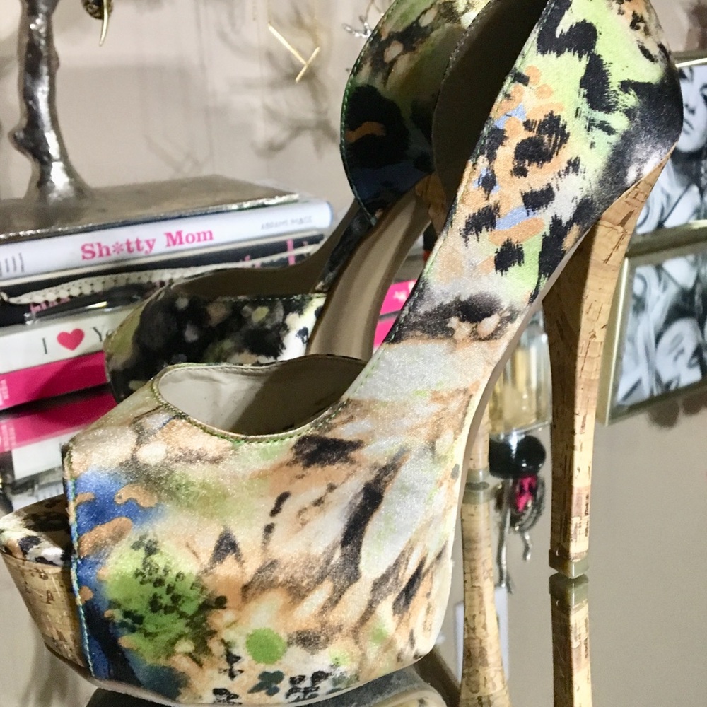 Leopard print heels